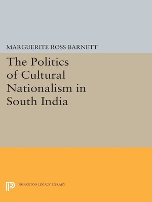 cover image of The Politics of Cultural Nationalism in South India